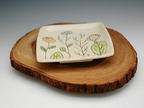 Flower Doodle Plate