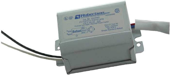 Fluorescent mBallast for 1 F20T12, F15T12, or F14T12 Linear Lamp, Also operates F15T8 or F14T8, Preheat Start, 120Vac, 60Hz, Normal Ballast Factor, NPF, Model SS2P AM (Interchangeable with Model SS2P    /A)