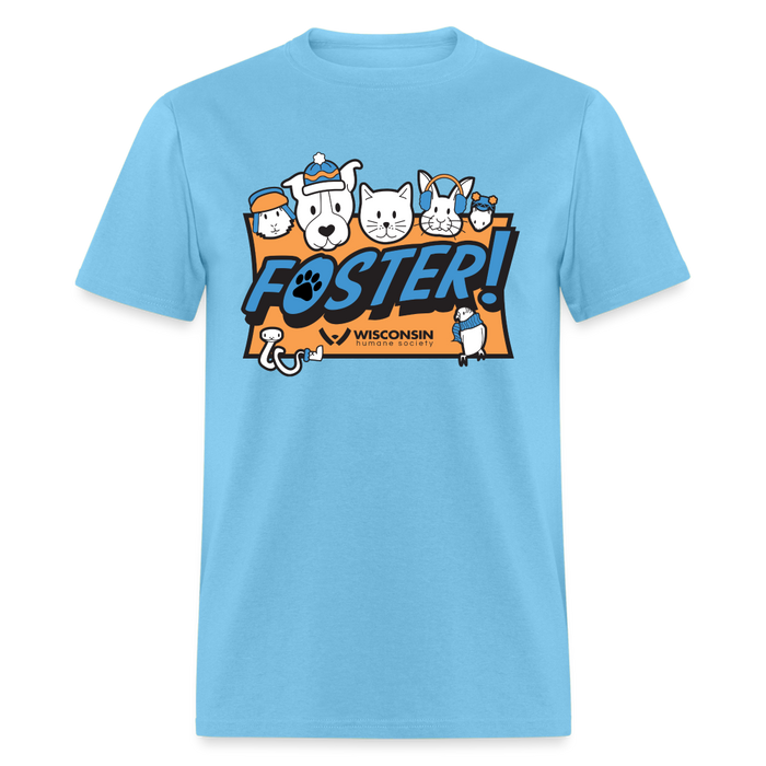 Winter Foster Logo Classic T-Shirt - aquatic blue