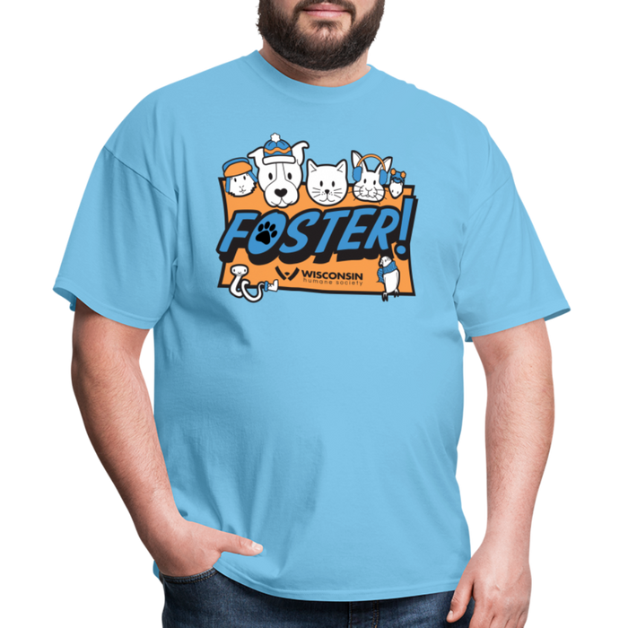 Winter Foster Logo Classic T-Shirt - aquatic blue