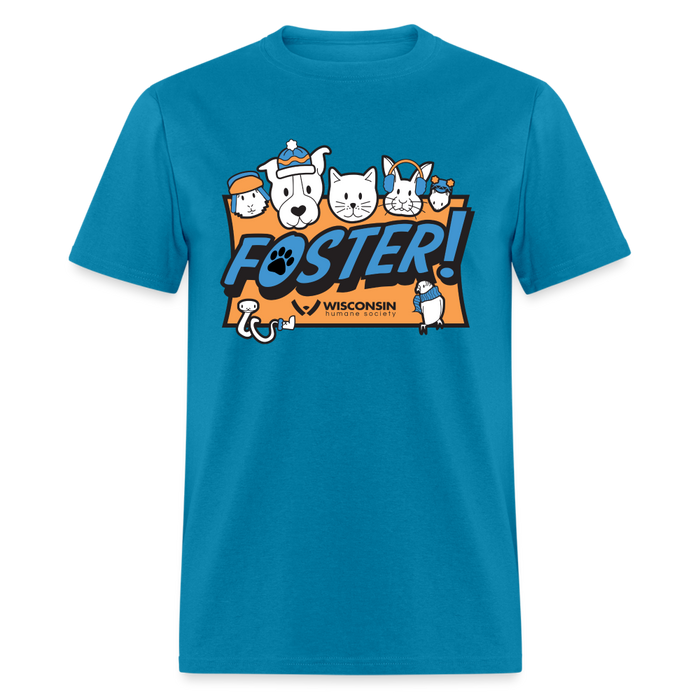 Winter Foster Logo Classic T-Shirt - turquoise