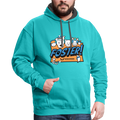 Foster Winter Logo Contrast Hoodie - scuba blue/asphalt