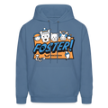 Foster Winter Logo Hoodie - denim blue