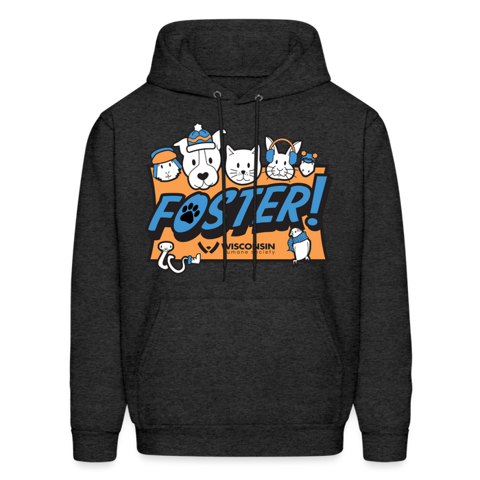 Foster Winter Logo Hoodie - charcoal grey