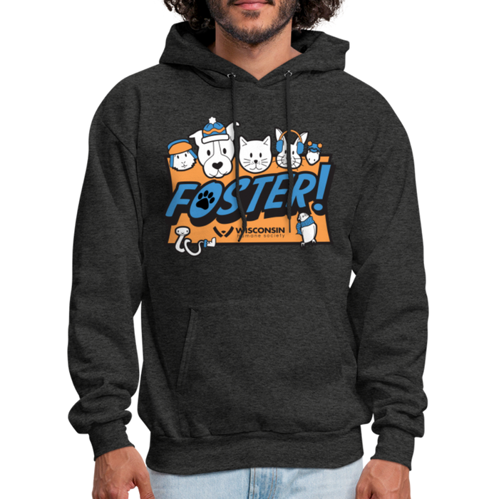 Foster Winter Logo Hoodie - charcoal grey