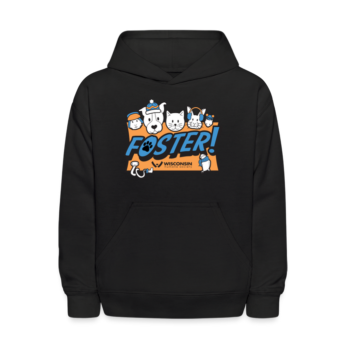 Foster Winter Logo Kids' Hoodie - black