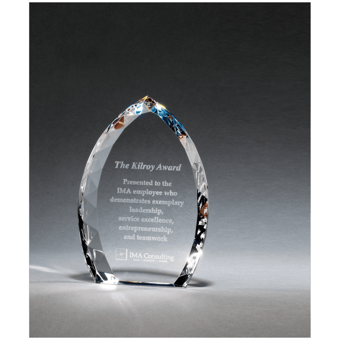 Freestanding Crystal Flame with Jeweled Edge - Schoppy's Since 1921