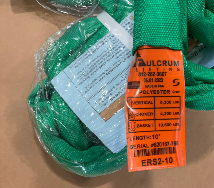 Fulcrum Green Polyester Endless Round Sling