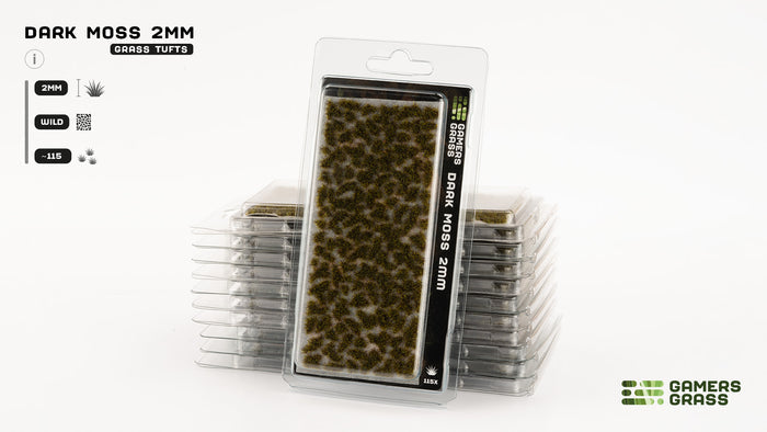 Gamers Grass | Grass Tuft | Dark Moss (2mm)
