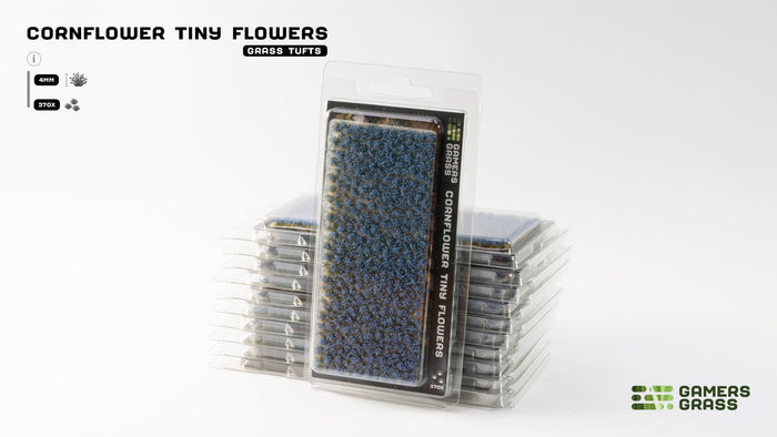 Gamers Grass | Tiny Flower Tuft Set | Cornflower