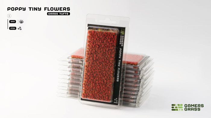 Gamers Grass | Tiny Flower Tuft Set | Poppy