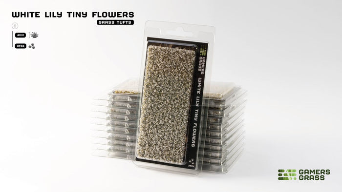 Gamers Grass | Tiny Flower Tuft Set | White Lily