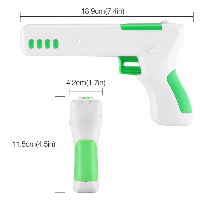 Green Interactive Cat Toy Gun Cat Stick Toy with Ball & Feather