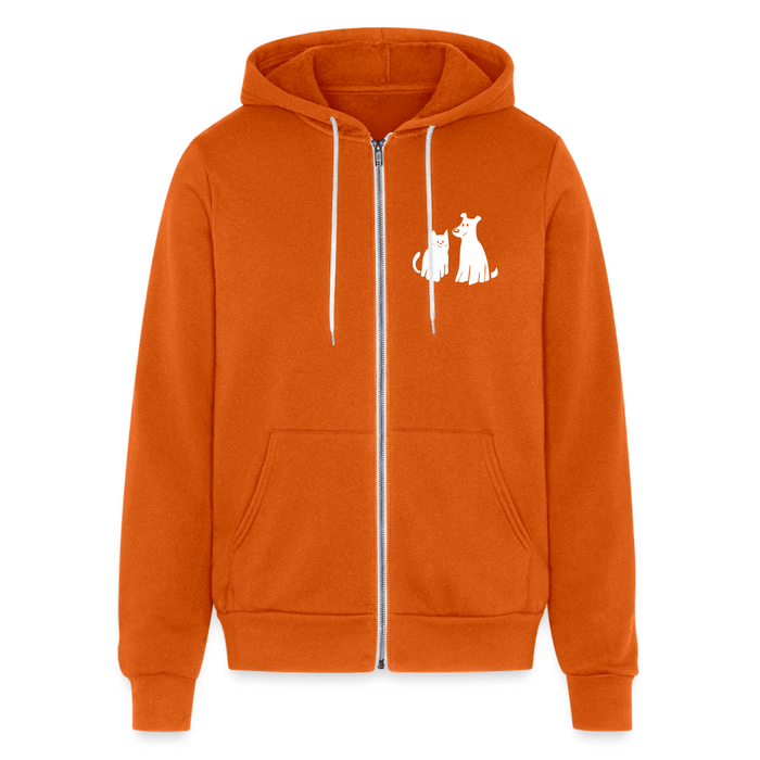 Hallloween Costume Dog & Cat Bella + Canvas Unisex Full Zip Hoodie - autumn