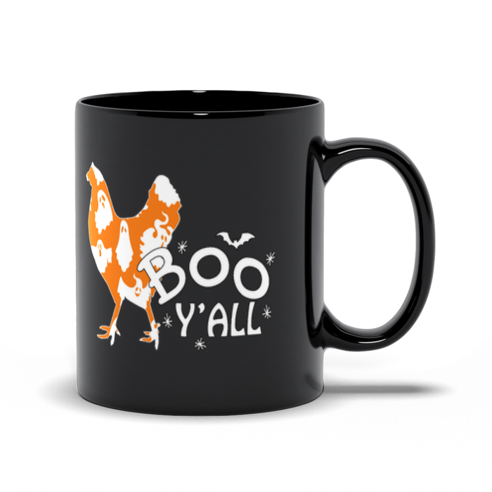 Halloween Chicken Black Mugs