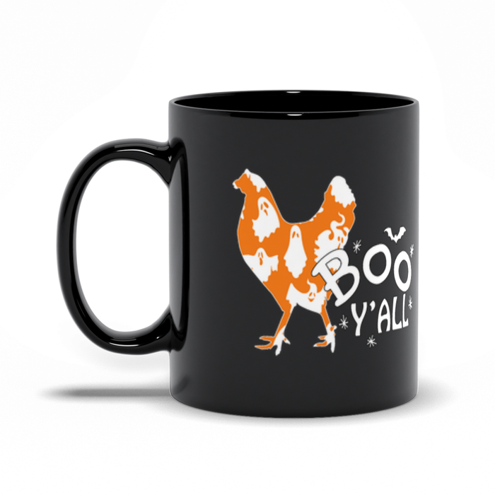 Halloween Chicken Black Mugs