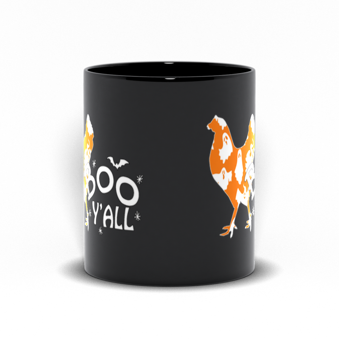 Halloween Chicken Black Mugs