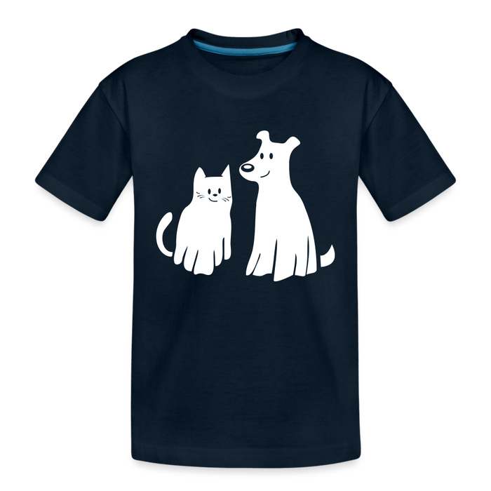 Halloween Costume Dog & Cat Toddler Premium Organic T-Shirt - deep navy