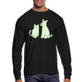 Halloween Costume Glow-in-the-Dark Long Sleeve T-Shirt - black