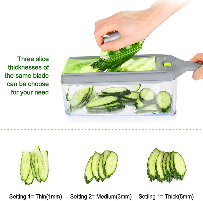 Handheld Vegetable Chopper Slicer Potato Onion Cutter Veggie Dicer Kitchen Tool