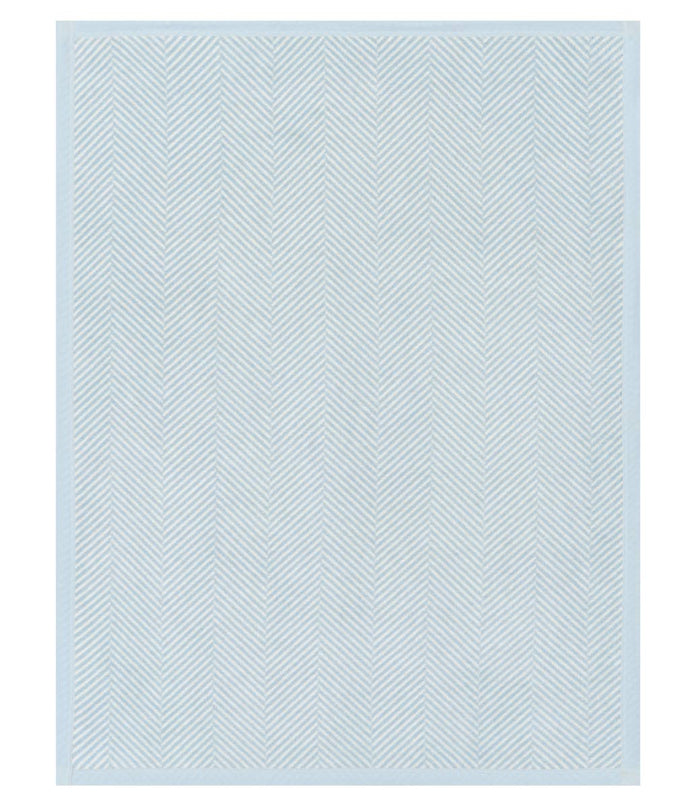 Harborview Herringbone Sky Mini Blanket: Mini