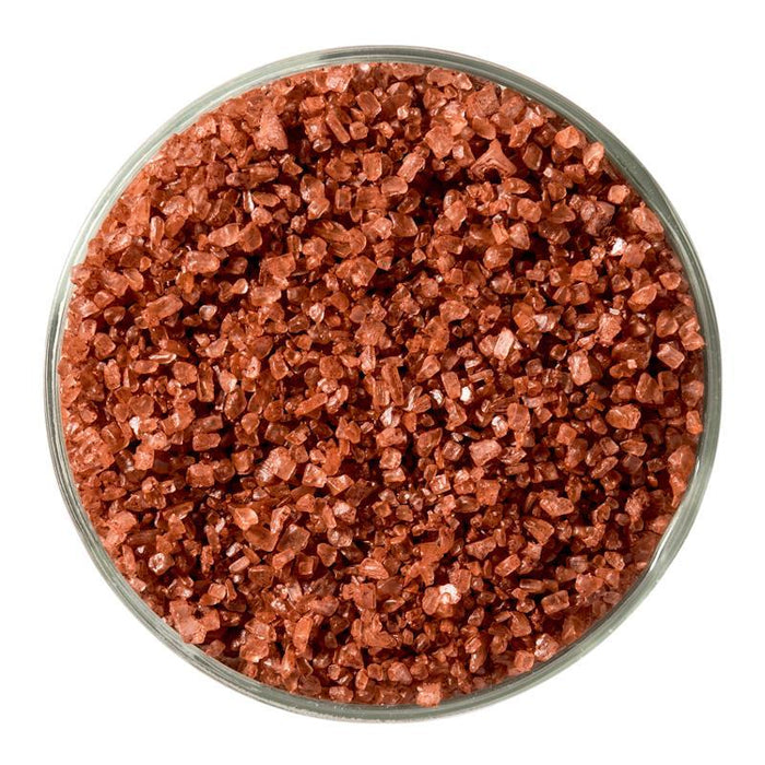 Close-up of Hawaiian Red Salt in glass container