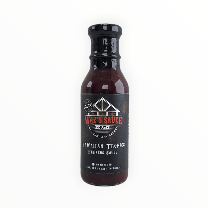 Hawaiian Tropics Hibiscus BBQ Sauce bottle