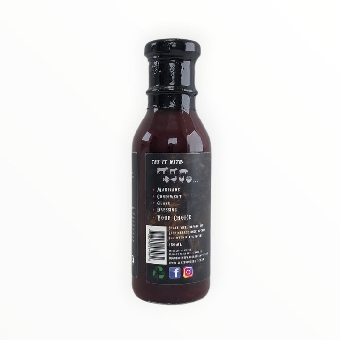 Hawaiian Tropics Hibiscus BBQ Sauce bottle with ingredients list