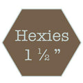 Hexagons 1 1/2" - water soluble