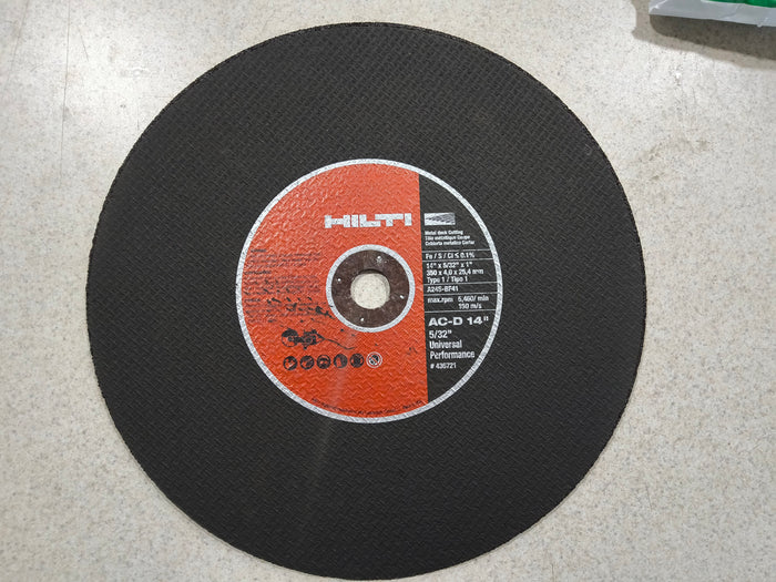 Hilti AC-D MD - Metal Deck cutting disc Cutting disc 14"x5/32"x1" MD/ST SP #436721