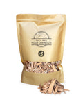 Holm Oak Wood Smoking Chips for BBQ and Grilling in resealable bag