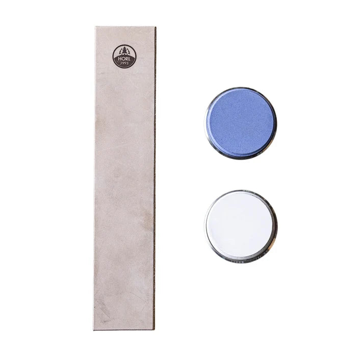Horl 3 Premium Set with blue and white whetstones for precise knife sharpening