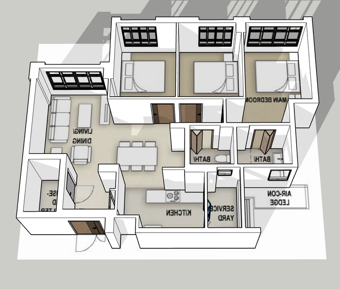 Hougang Citrine 4-room