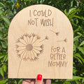 I Could Not Wish For A Better Mom Grandma Fingerprint Sign