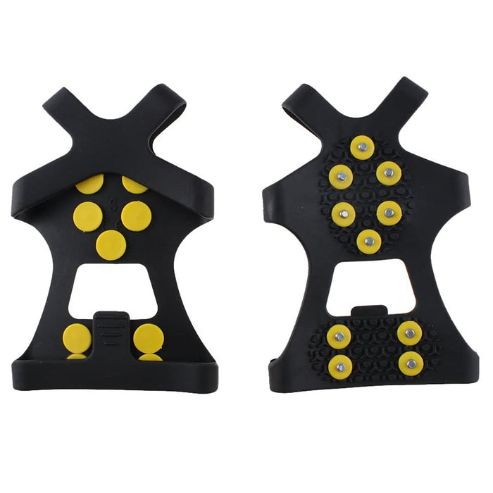 Ice Snow Grips Anti Slip On Over Shoe Boot Studs Crampons Cleats Spikes Grippers