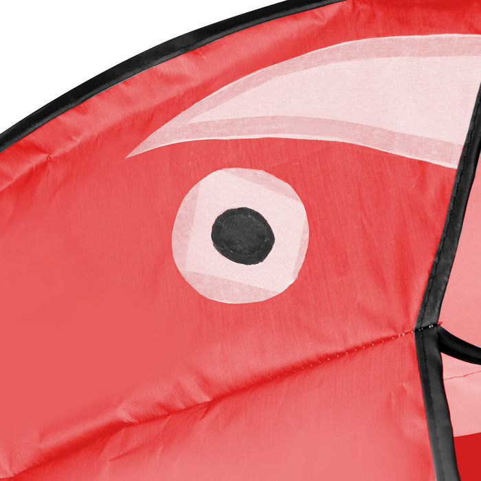 IMAGE 3D Kite Red Dolphin with Huge Frameless Soft Parafoil for Kids
