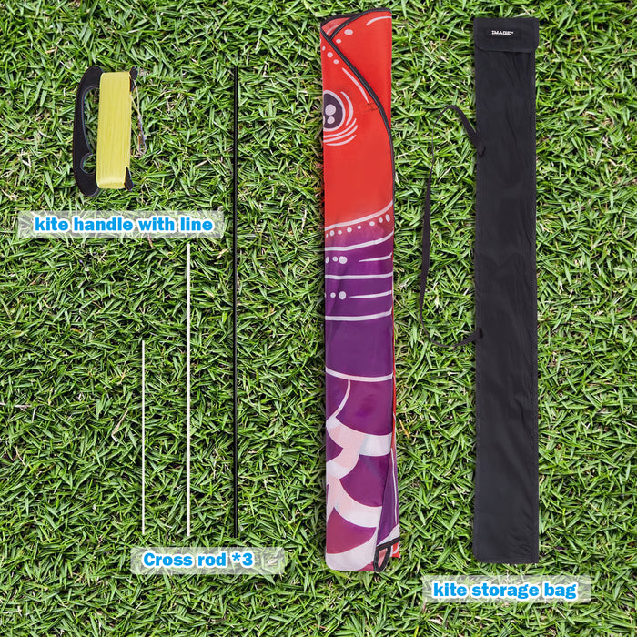 IMAGE Large 1.45 * 3m Carp Kite Single Line Kite with Durable Fabric and Structure