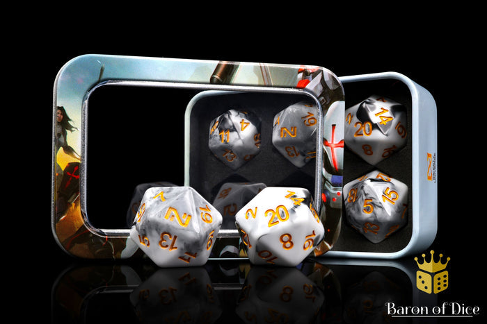 Infinity: N5 Marbled w/ Gold - Official Dice Set