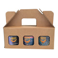 Gourmet salt gift set with flavored sea salts in a cardboard box
