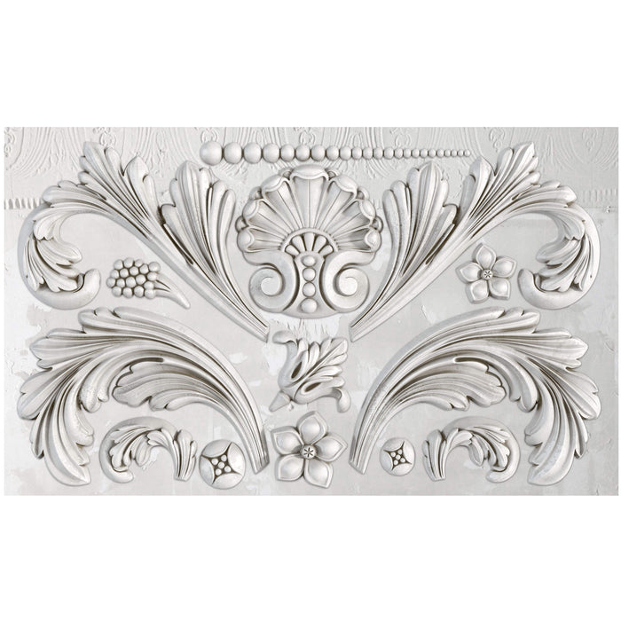 IOD Acanthus Scroll Decor Mould by Iron Orchid Designs - 6x10 Silicone