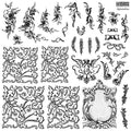 IOD Alphabellies Decor Stamp by Iron Orchid Designs - 12"x12" Silicone