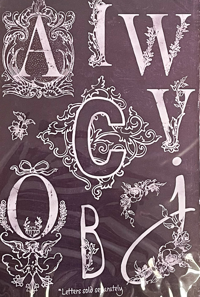 IOD Alphabellies Decor Stamp by Iron Orchid Designs - 12"x12" Silicone