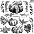 IOD Autumn Blessings Stamp - Iron Orchid Designs