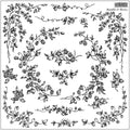 IOD Brambles & Berries Decor Stamp by Iron Orchid Designs - 12"x12"