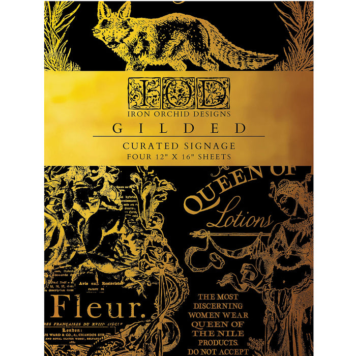 IOD Curated Signage Gilded Transfer - Iron Orchid Designs