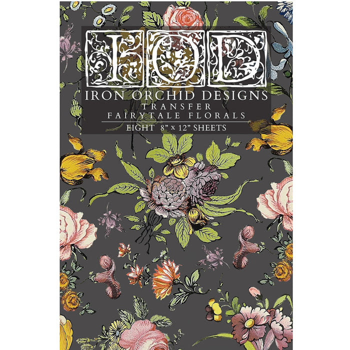 IOD Fairytale Florals Decor Transfer - Iron Orchid Designs