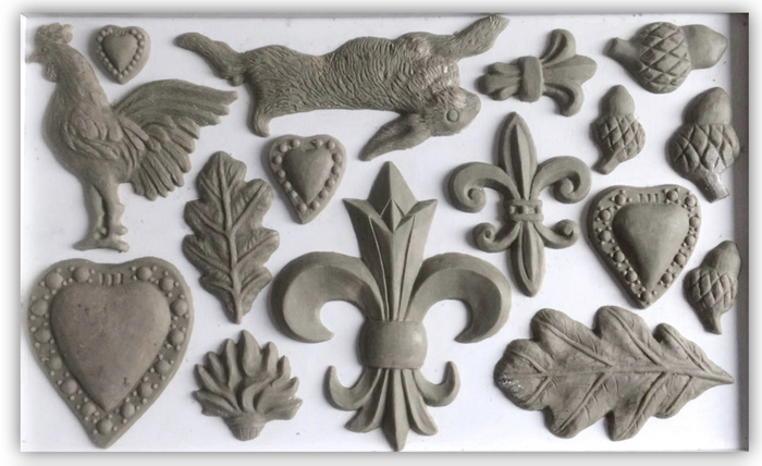 IOD Fleur De Lis Decor Mould by Iron Orchid Designs - 6x10 Silicone