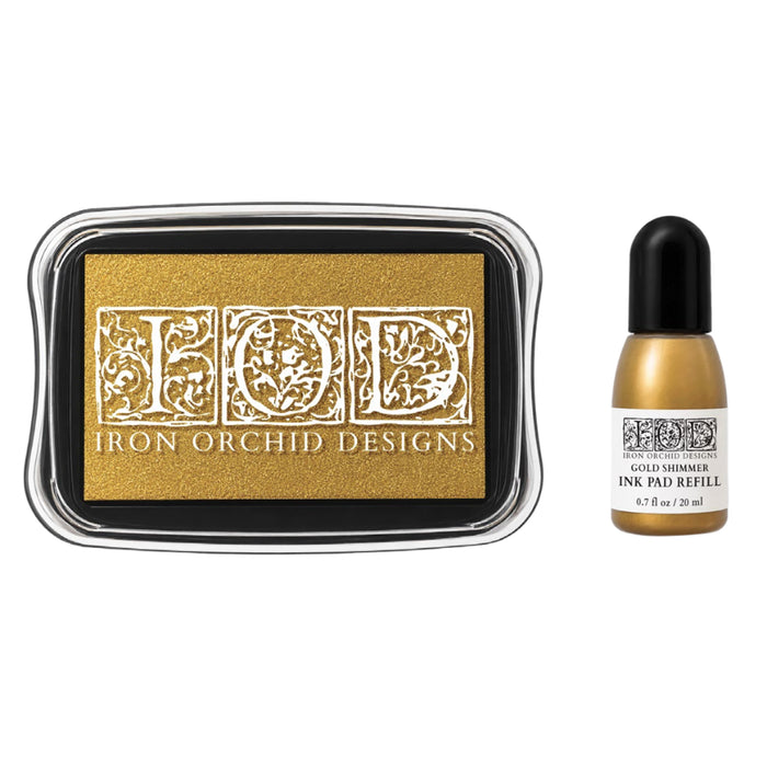 IOD Gold Shimmer Ink Refill - Iron Orchid Designs