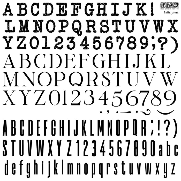 IOD Letterpress Decor Stamp - Iron Orchid Designs