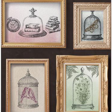 IOD Pastiche Decor Stamp by Iron Orchid Designs - Two 12"x12" Sheets